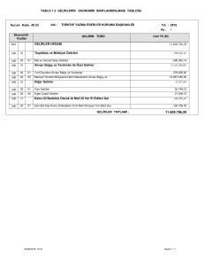 1.2 gelirlerin ekonomik sınıflandırılması tablosu