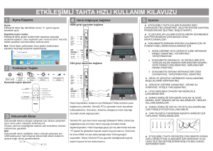 etkileşimli tahta hızlı kullanım kılavuzu