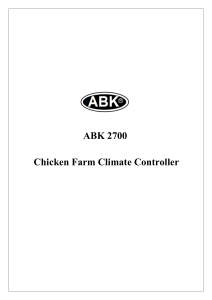 ABK 2700 Chicken Farm Climate Controller