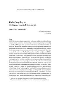 - Türkiye Araştırmaları Literatür Dergisi