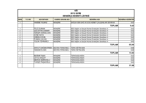 2012 EKİM 4/B SENDİKA KESİNTİ LİSTESİ