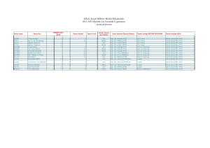 Edirne Sosyal Bilimler Meslek Yüksekokulu 2012