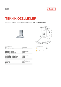 110.0152.548 Teknik Özellikler