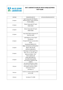 2017 laboratuvarlar arası karşılaştırma test planı