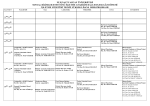 nuh naci yazgan üniversitesi sosyal bilimler enstitüsü işletme