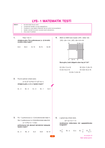 LYS Deneme Kitapçığı 1A Matematik YENİ.qxp