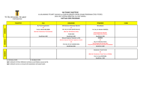 DIŞ TİCARET ENSTİTÜSÜ ULUSLARARASI TİCARET HUKUKU ve