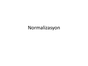 Normalizasyon
