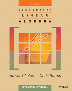 howard anton chris rorres elementary linear algebra applications version 11th edition