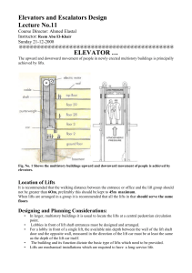Elevators and Escalators Design