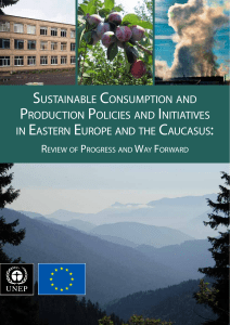 sustainable consumption and production policies and initiatives in eastern europe and the caucasus
