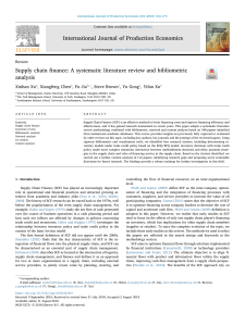 1- Supply chain finance A systematic literature review and bibliometric analysis