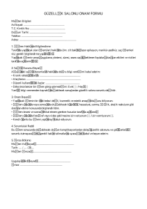 guzellik salonu onam formu