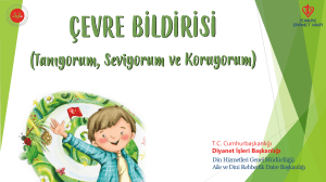 Çevre Bildirisi: Doğayı Tanı, Sev ve Koru - Diyanet İşleri Başkanlığı