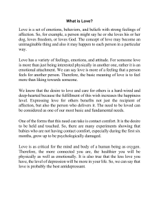What is Love? Understanding Emotions, Behaviors, and Societal Impact