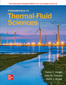 Fundamentals of Thermal-Fluid Sciences Textbook | 6th Edition