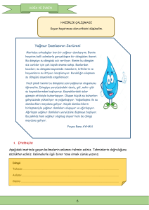 Su Döngüsü: Yağmur Damlasının Serüveni ve Etkinlikler