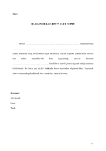 Bilgilendirilmiş Hasta Olur Formu Örneği