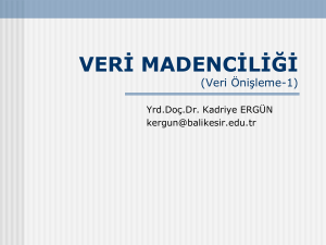 veri madenciligi hafta2