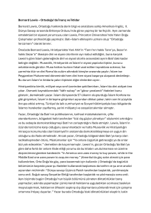 BERNARD LEWİS İNAN&Ccedil; VE İKTİDAR İNCELEME(1)