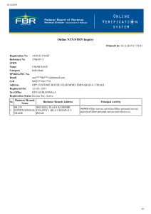 Umar Raufi Maksu Registreerimise T&otilde;end Pakistan