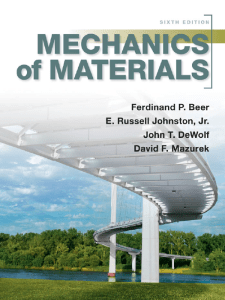 Mechanics of Materials Textbook - Beer, Johnston, DeWolf, Mazurek