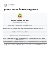 Osmanlı İmparatorluğu tarihi