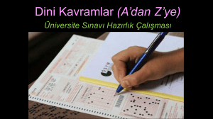 Dini Kavramlar A'dan Z'ye &Uuml;niversite Hazırlık