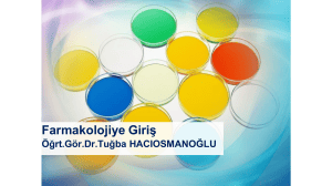 Farmakolojiye Giriş - Farmakoloji Dersi