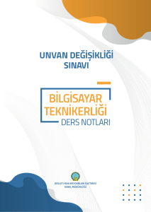 Bilgisayar Teknikerliği Ders Notları - Unvan Değişikliği Sınavı