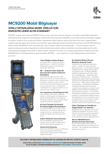 MC9200 Mobil Bilgisayar Ürün Bilgileri