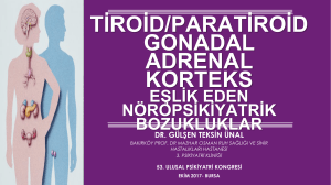 tiroid/paratiroid gonadal adrenal korteks