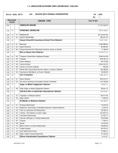 1.4 GİDERLERİN EKONOMİK SINIFLANDIRILMASI TABLOSU 630