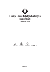 I. TLCK_kitap_22.indd - Türkiye Lisansüstü Çalışmalar Kongresi