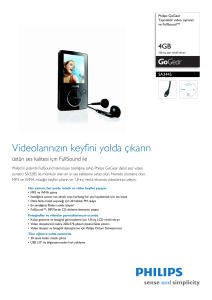 SA3445/02 Philips Taşınabilir video oynatıcı ve FullSound™