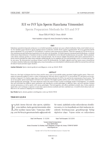 Sperm Preparation Methods for IUI and IVF (PDF Available)