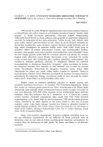 - 168 - GUMİLEV, L. N. (2003), ETNOGENEZ HALKLARIN