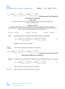MANAS Journal of Engineering MJEN 3 (1) 2015 35