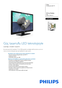 22HFL2819P/12 Philips Profesyonel LED TV