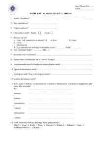 OE-PS-PR-001, FR-017 Meme Hastalarina Ait Bilgi Formu
