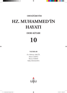 hz. muhammed`in hayatı - TC MEB Açık Öğretim Daire Başkanlığı