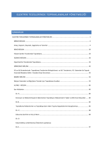 elektrik tesislerinde topraklamalar yönetmeliği