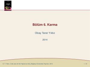 Bölüm 6. Karma - Olcay Taner Yildiz Home Page