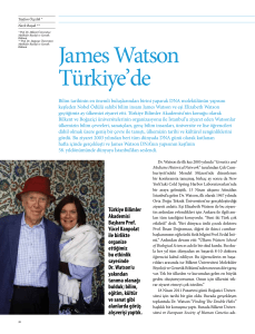 James Watson Türkiye`de