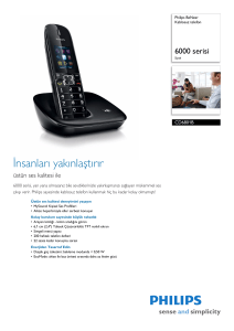 CD6801B/TR Philips Kablosuz telefon