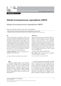 ( Allerjik bronkopulmoner aspergillozis (ABPA)