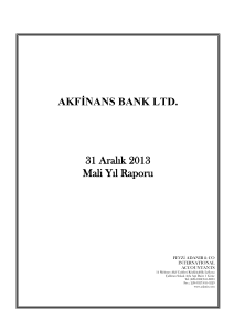 akfinans bank ltd. - KKTC Merkez Bankası