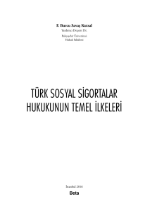türk sosyal sigortalar hukukunun temel ilkeleri