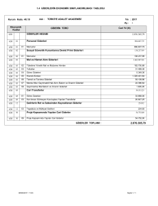 1.4 giderlerin ekonomik sınıflandırılması tablosu