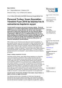 Basın bildirisi - Personal Turkey